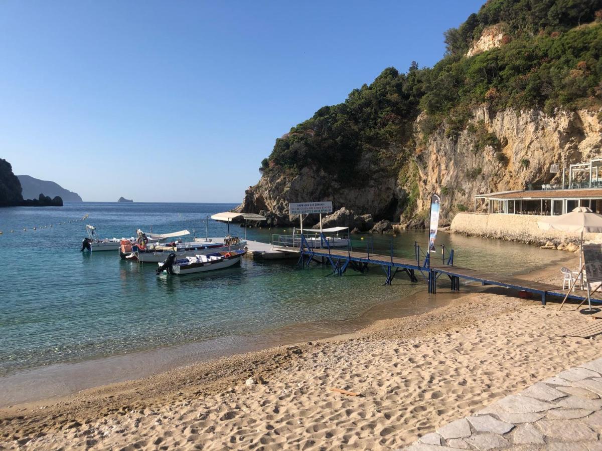 Villa Ampelaki "30 Meters To Beach" Paleokastrítsa Eksteriør bilde